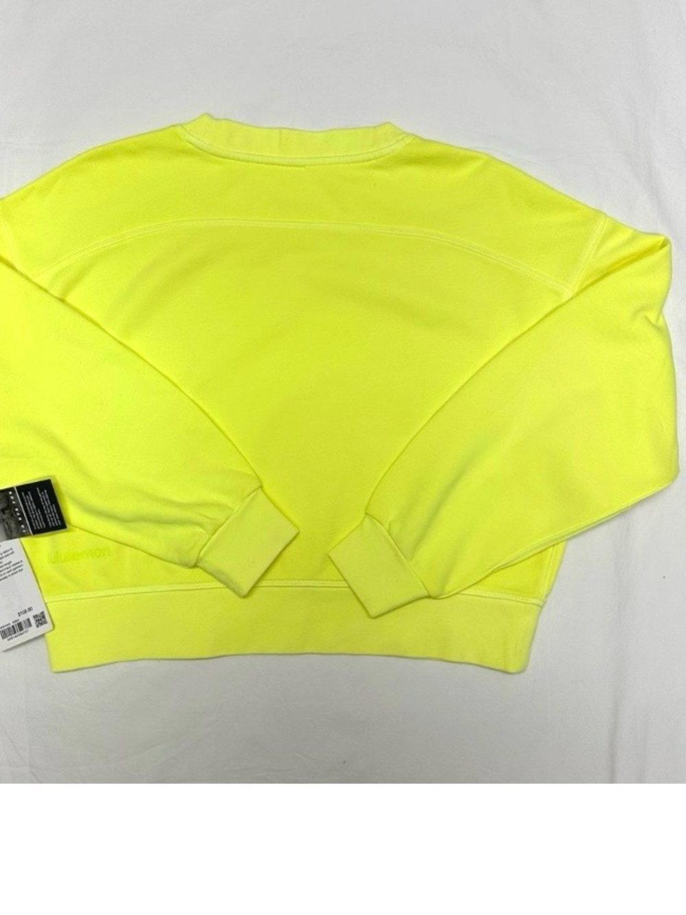 LULULEMON Rare🌟 Perfectly Oversized Cropped Crew Neon NWT🌟Size 6 - Picture 6 of 10